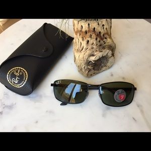 Ray-Ban RB3498 Black Polarized Men Sunglasses